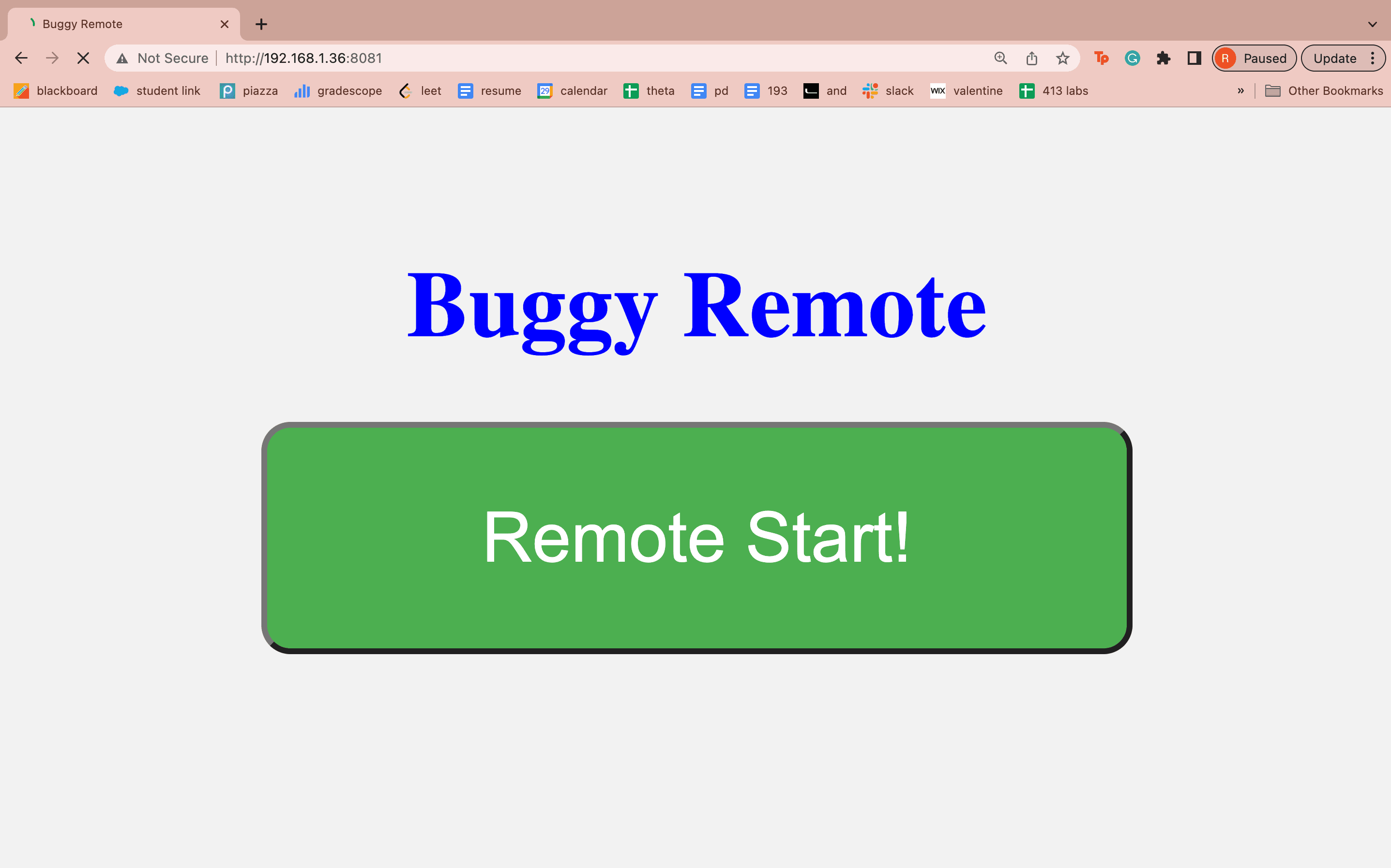 Project Button
